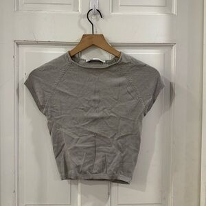 Zara Open Back Crop Top